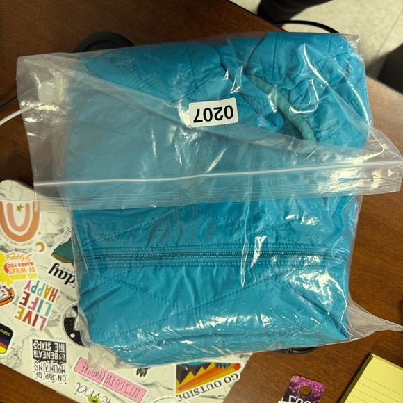 Patagonia Teal Quilted  Nano PrimaLoft  Zip Up Lightweight Jacket Size M - Picture 10 of 11